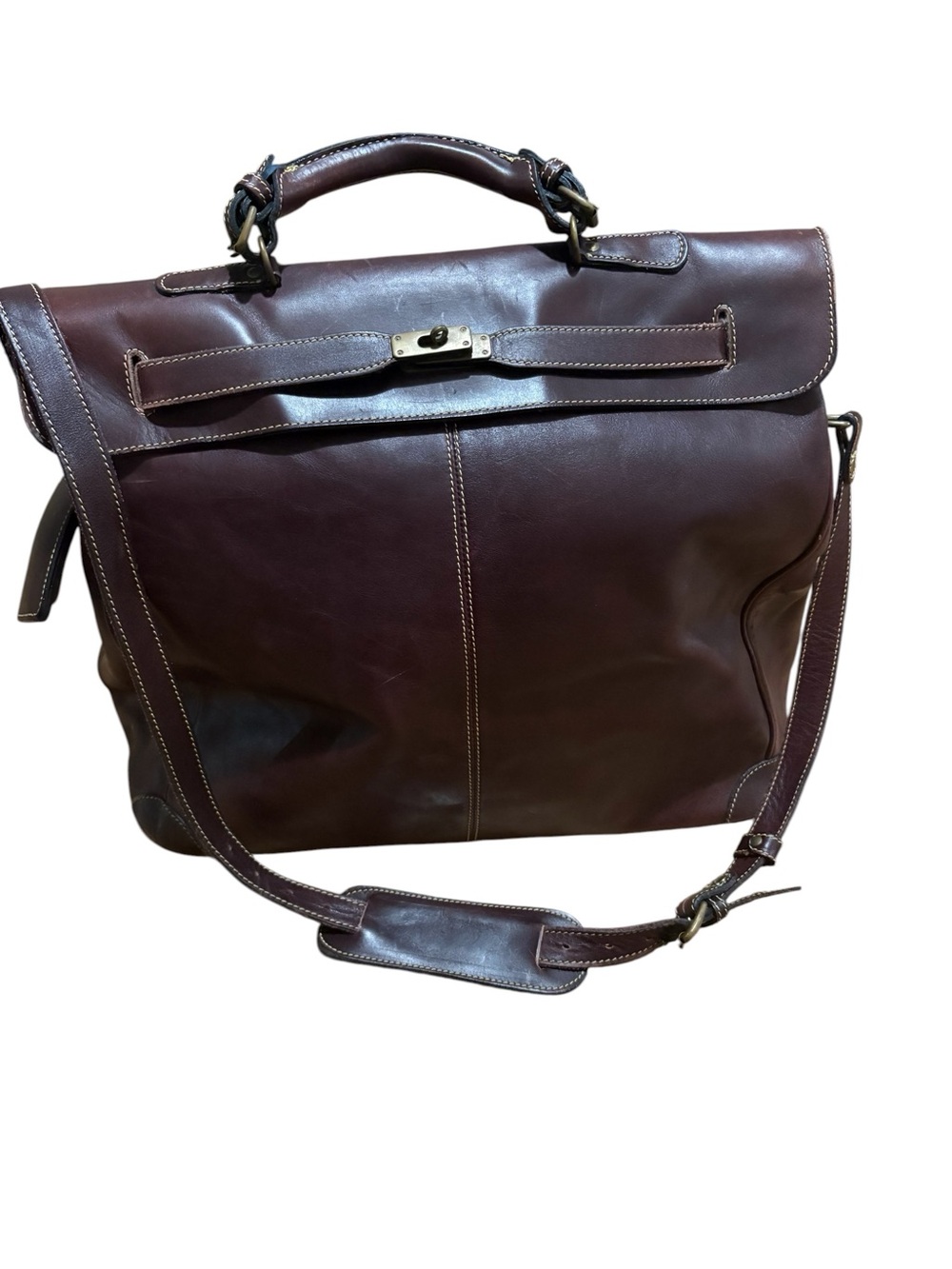 Vintage Holland Brothers Leather Polo Bag